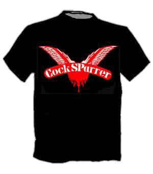 Cock Sparrer/ Logo schwarz T-Shirt - zum Schließen ins Bild klicken