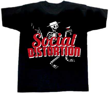 Social Distortion/ Skelett T-Shirt - zum Schließen ins Bild klicken