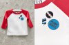 Wild One - Baby & Kids Baseball Raglan Shirt – Buttons–white/red