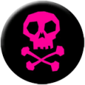 Skull/ Crossbones pink