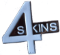 4Skins - weiß (Pin)
