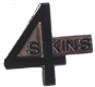 4Skins - schwarz (Pin)