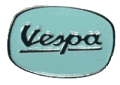 Vespa Logo hellblau (Pin)