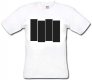 Black Flag/ Bars (white) T-Shirt