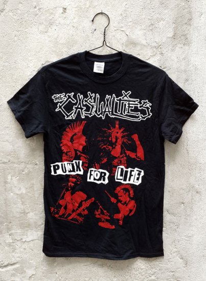 Casualties, The/ Punx For Life T-Shirt - Click Image to Close