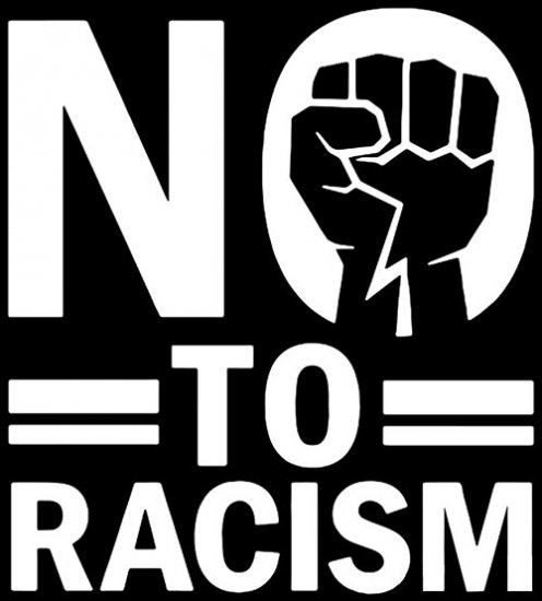 No To Racism (Druck) - zum Schließen ins Bild klicken