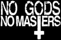 No Gods No Masters - Kreuz (Druck)