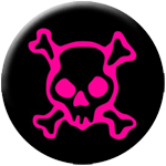 Skull pink - zum Schließen ins Bild klicken