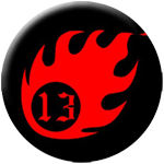 Flamin 13 red - Click Image to Close