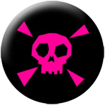Skull pink - zum Schließen ins Bild klicken