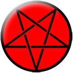 Pentagramm schwarz - zum Schließen ins Bild klicken
