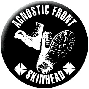 Agnostic Front - Skinhead (Button) - Click Image to Close