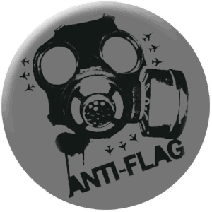 Anti - Flag - Gasmask (Button) - Click Image to Close