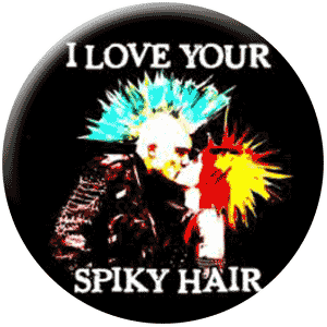 Spiky Hair (Button) - zum Schließen ins Bild klicken