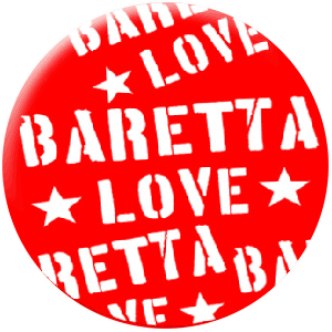 Baretta Love - Rot (Button) - Click Image to Close