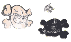 Bulldog Skull (Pin) - zum Schließen ins Bild klicken