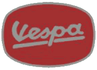Vespa Logo rot (Pin) - zum Schließen ins Bild klicken