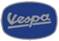 Vespa Logo navy (Pin) - zum Schließen ins Bild klicken