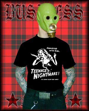T - Shirt "Teenage Nightmare" - Click Image to Close