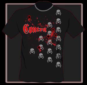 T - Shirt Contra "Bloody Skulls" - Click Image to Close