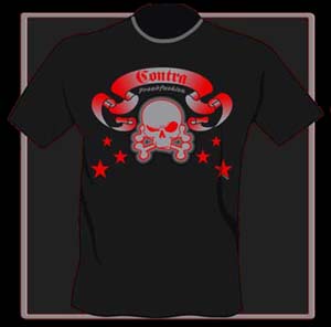 T - Shirt Contra "Skull" - Click Image to Close