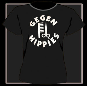 Girly "Gegen Hippies" - zum Schließen ins Bild klicken