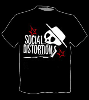 Social Distortion/ Skull T-Shirt - Click Image to Close