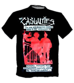 Casualties, The/ The New And Dangerous T-Shirt - Click Image to Close