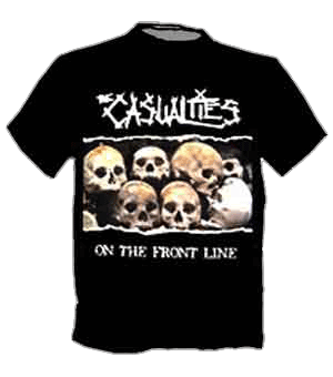 Casualties, The/ Frontline T-Shirt - Click Image to Close