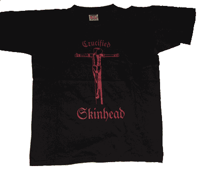 T-Shirt "Crucified Skinhead" - zum Schließen ins Bild klicken