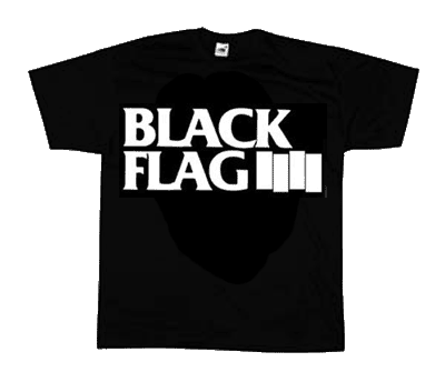 Black Flag/ Logo T-Shirt - Click Image to Close