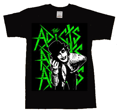 Adicts/ Grüne Schrift T-Shirt - Click Image to Close