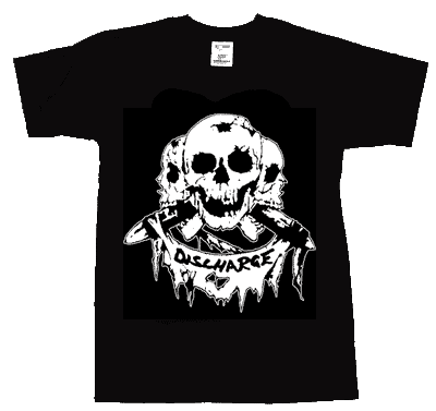 Discharge/ 3 Skulls T-Shirt - zum Schließen ins Bild klicken