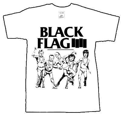 Black Flag/ Flyer T-Shirt - Click Image to Close