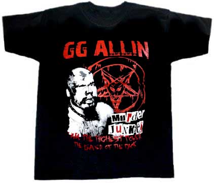 GG Allin/ The Leader Of The Pack T-Shirt - Click Image to Close