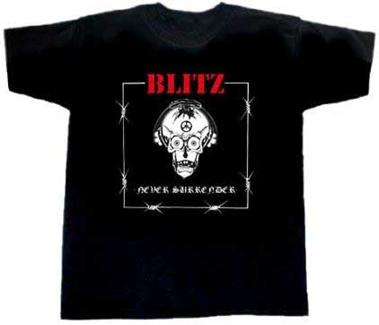 Blitz/ Never Surrender T-Shirt - Click Image to Close