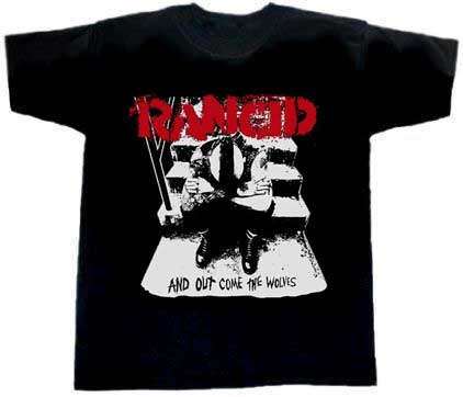 Rancid/ And Out Come The Wolves (black) T-Shirt - Click Image to Close