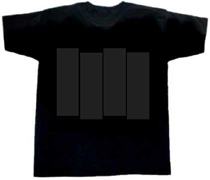 Black Flag/ Bars (black) T-Shirt - Click Image to Close