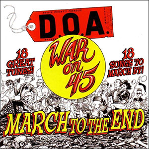 DOA - War On 45 + Extras LP - zum Schließen ins Bild klicken