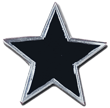 Buckle Black Star - Click Image to Close