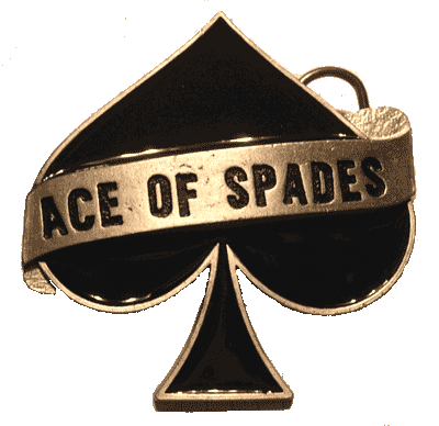 Buckle Ace of Spades - Click Image to Close