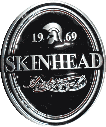 Buckle Skinhead Traditional - Silber (matt) - Click Image to Close