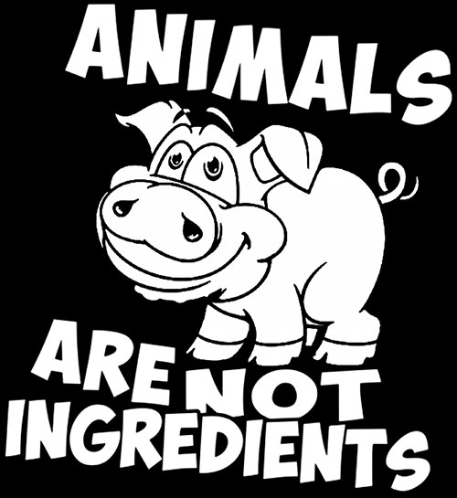 Animals Are Not Ingredients (Druck) - zum Schließen ins Bild klicken