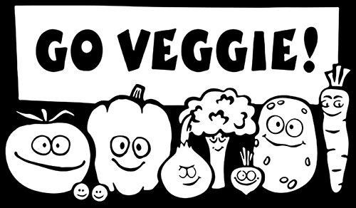 Go Veggie! (Druck) - zum Schließen ins Bild klicken